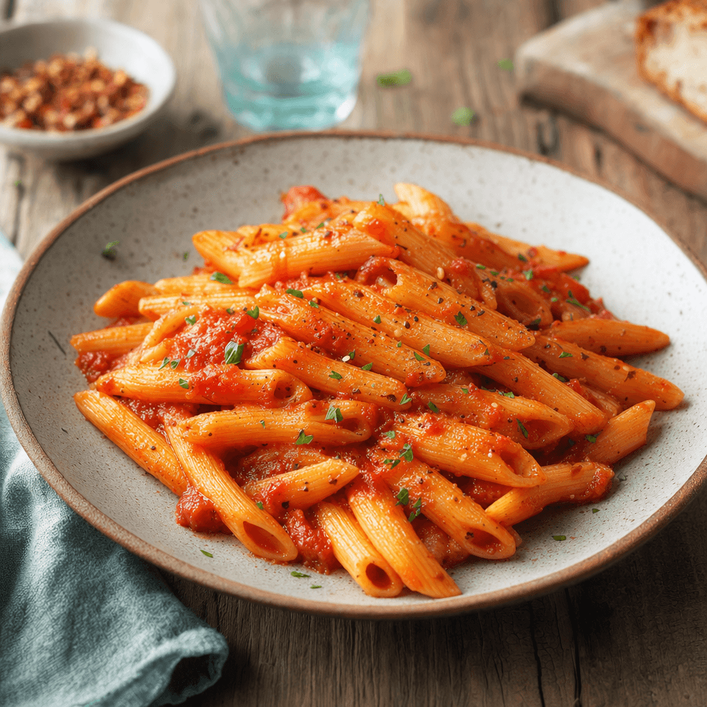 Penne Arrabbiata (vegan)